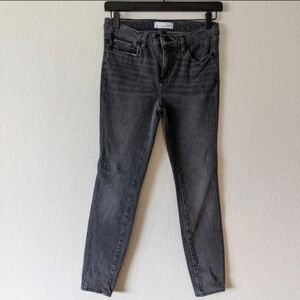 Loft Gray Skinny Ankle Jeans